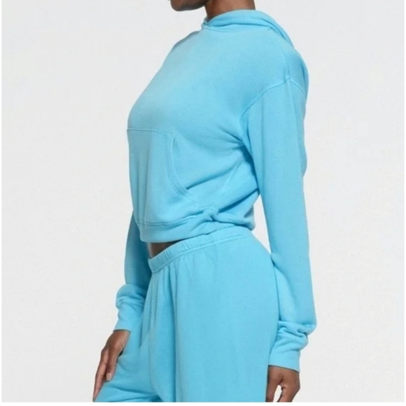 Skims French Terry Modal Classic Hoodie In Cyan Size S Nwot - Picture 2 of 6
